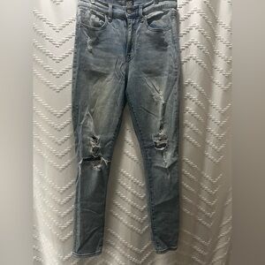 BDG Faded Blue Ripped Skinny Jeans